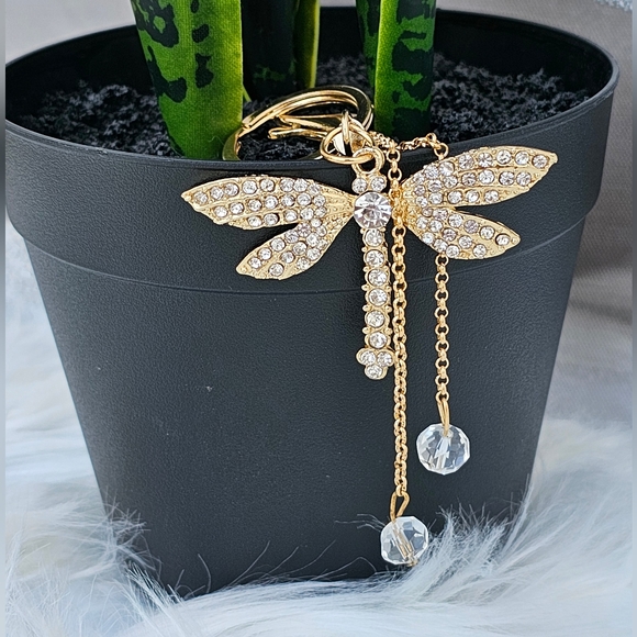 DRANGONFLY PREMIUM KEY CHAIN/CHARM - Picture 1 of 1
